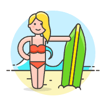 Surfing 8 Illustration from UX Colors Set