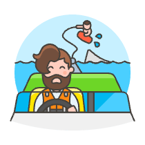 Wakeboarding 1 Illustration from UX Colors Set