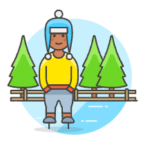 Ice Skate 8 Illustration from UX Colors Set