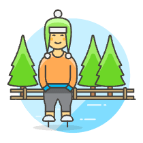 Ice Skate 9 Illustration from UX Colors Set