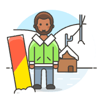 Sports Snowboard 8 Illustration from UX Colors Set