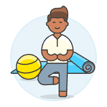 Sports Yoga 5 Illustration from UX Colors Set