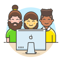 Designer Team 1 Illustration from UX Colors Set