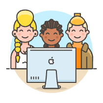 Designer Team 2 Illustration from UX Colors Set