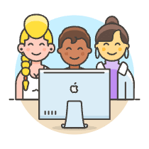 Designer Team 5 Illustration from UX Colors Set