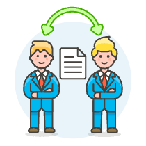 Document Sharing 1 1 Illustration from UX Colors Set