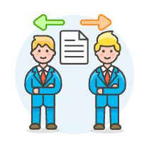 Document Sharing 2 1 Illustration from UX Colors Set