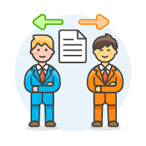 Document Sharing 2 3 Illustration from UX Colors Set