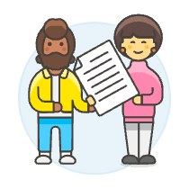 Give Document 2 Illustration from UX Colors Set