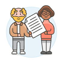 Give Document 3 Illustration from UX Colors Set