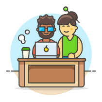 Work Desk 4 Illustration from UX Colors Set