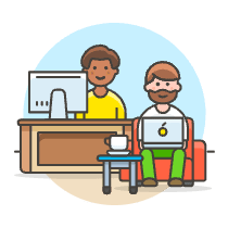 Work Desk Sofa 2 2 Illustration from UX Colors Set
