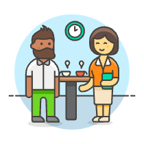 Coffee Break 2 3 Illustration from UX Colors Set