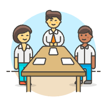 Meeting Table 2 Illustration from UX Colors Set