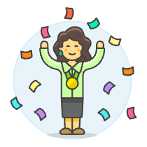 Promotion Medal 2 6 Illustration from UX Colors Set