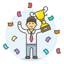Promotion Trophy 1 4 Illustration from UX Colors Set