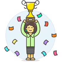 Promotion Trophy 2 6 Illustration from UX Colors Set
