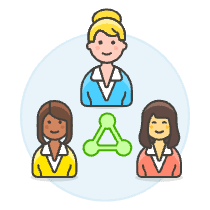 Team Hierarchy 3 1 Illustration from UX Colors Set