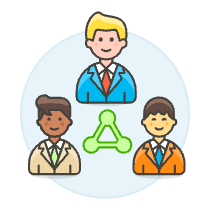 Team Hierarchy 3 2 Illustration from UX Colors Set