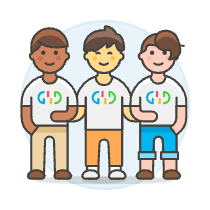 Programmer Team 4 Illustration from UX Colors Set