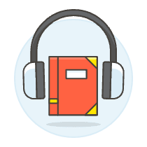 Audio Book Illustration from UX Colors Set