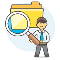 Finding Folder 1 Illustration from UX Colors Set