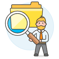 Finding Folder 3 Illustration from UX Colors Set