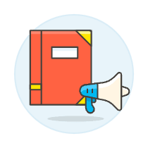 Megaphone Note Illustration from UX Colors Set