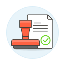Approve Document Illustration from UX Colors Set