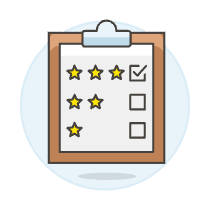 Rating Document Illustration from UX Colors Set