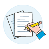 Hand Writing 1 Illustration from UX Colors Set