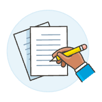 Hand Writing 3 Illustration from UX Colors Set