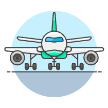 Airplane 1 Illustration from UX Colors Set