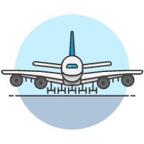 Airplane 4 Illustration from UX Colors Set