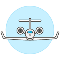 Airplane Jet Illustration from UX Colors Set