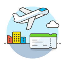 Takeoff Ticket Illustration from UX Colors Set