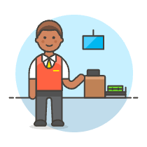 Counter Check In 3 Illustration from UX Colors Set