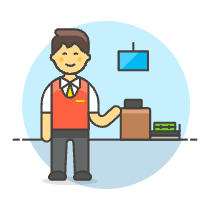 Counter Check In 5 Illustration from UX Colors Set