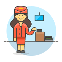 Counter Check In 6 Illustration from UX Colors Set