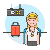 Air Passenger 1 Illustration from UX Colors Set
