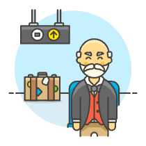 Air Passenger 6 Illustration from UX Colors Set