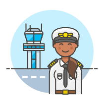 Pilot 1 Illustration from UX Colors Set