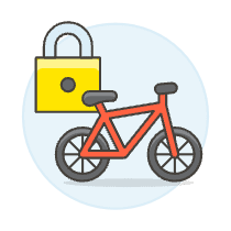 Bike Padlock Illustration from UX Colors Set