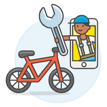 Bike Repair App 3 Illustration from UX Colors Set