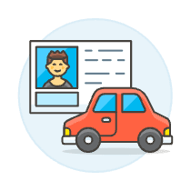 Driving License 2 Illustration from UX Colors Set
