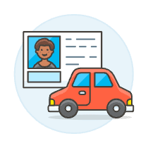 Driving License 3 Illustration from UX Colors Set