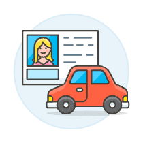 Driving License 4 Illustration from UX Colors Set