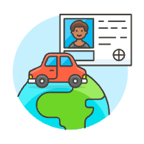 Global Driving License 3 Illustration from UX Colors Set