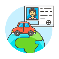 Global Driving License 5 Illustration from UX Colors Set