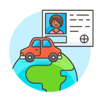 Global Driving License 6 Illustration from UX Colors Set